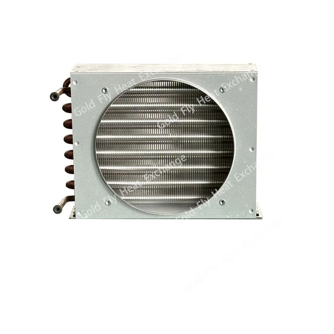 2 Rows 8 Holes Copper Tube Condenser With Shell factory